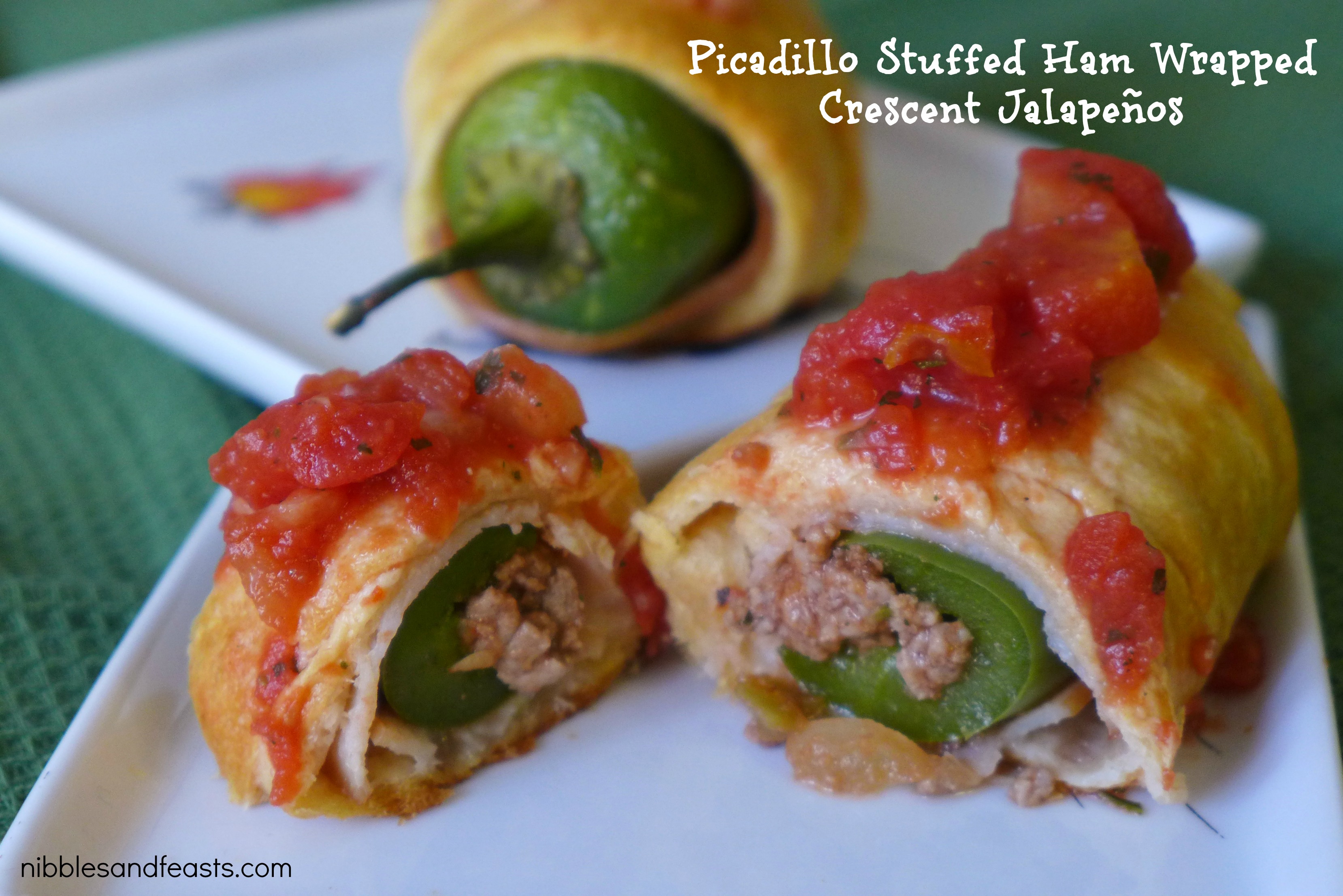 Picadillo Stuffed, Ham Wrapped Crescent Jalapeños » Nibbles and Feasts