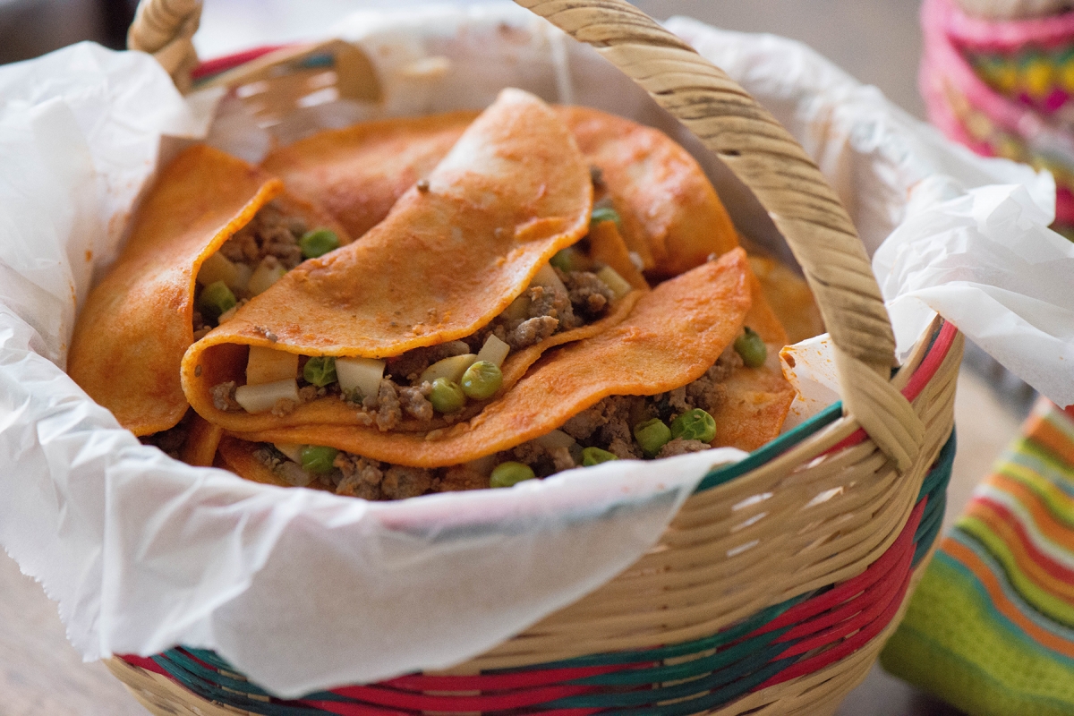 Tacos de Canasta Basket Tacos » Nibbles and Feasts