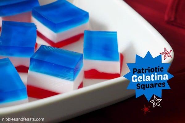 Patriotic Gelatin Squares