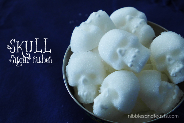 Skull Sugar Cubes - Nibbles and Feasts