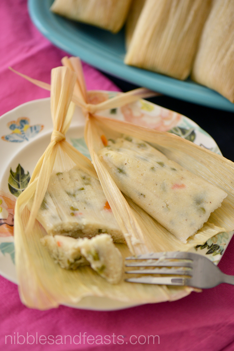 Tamales de Nopales y Jalapeños