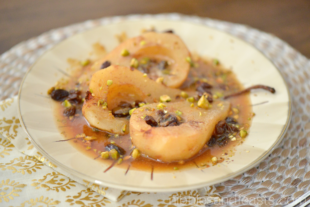 poached pears 
