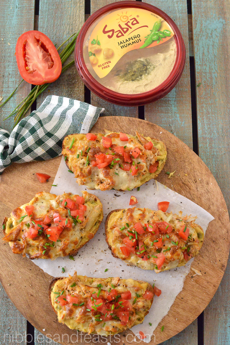 Jalapeño Hummus Crab Melts