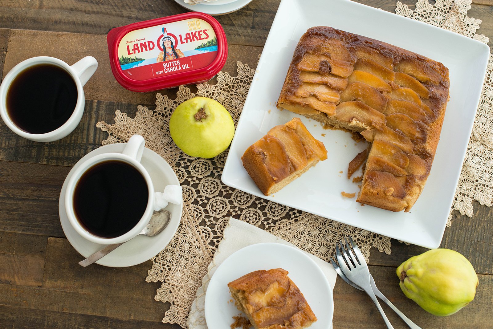 Upside Down Quince Cake