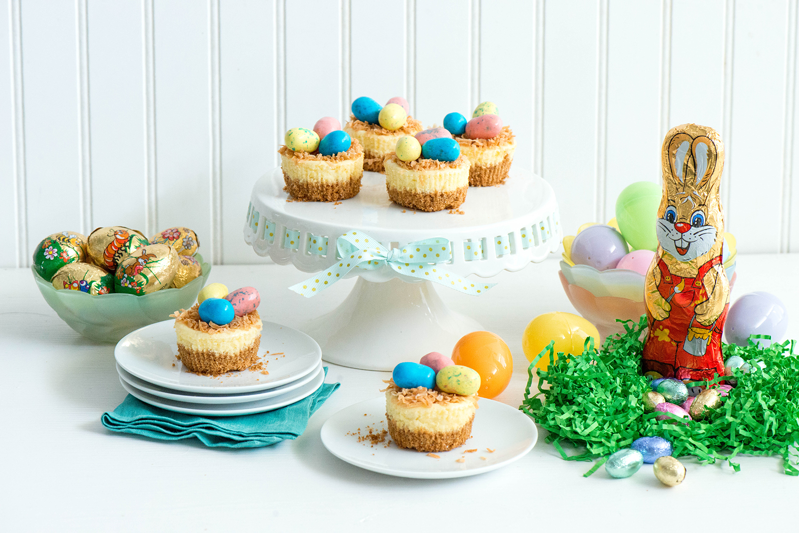 Mini Easter Cheesecake Nests