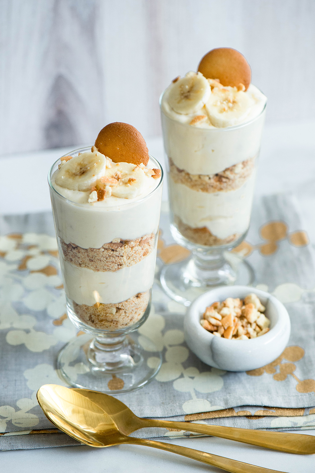 Banana Cream Parfait - Nibbles and Feasts