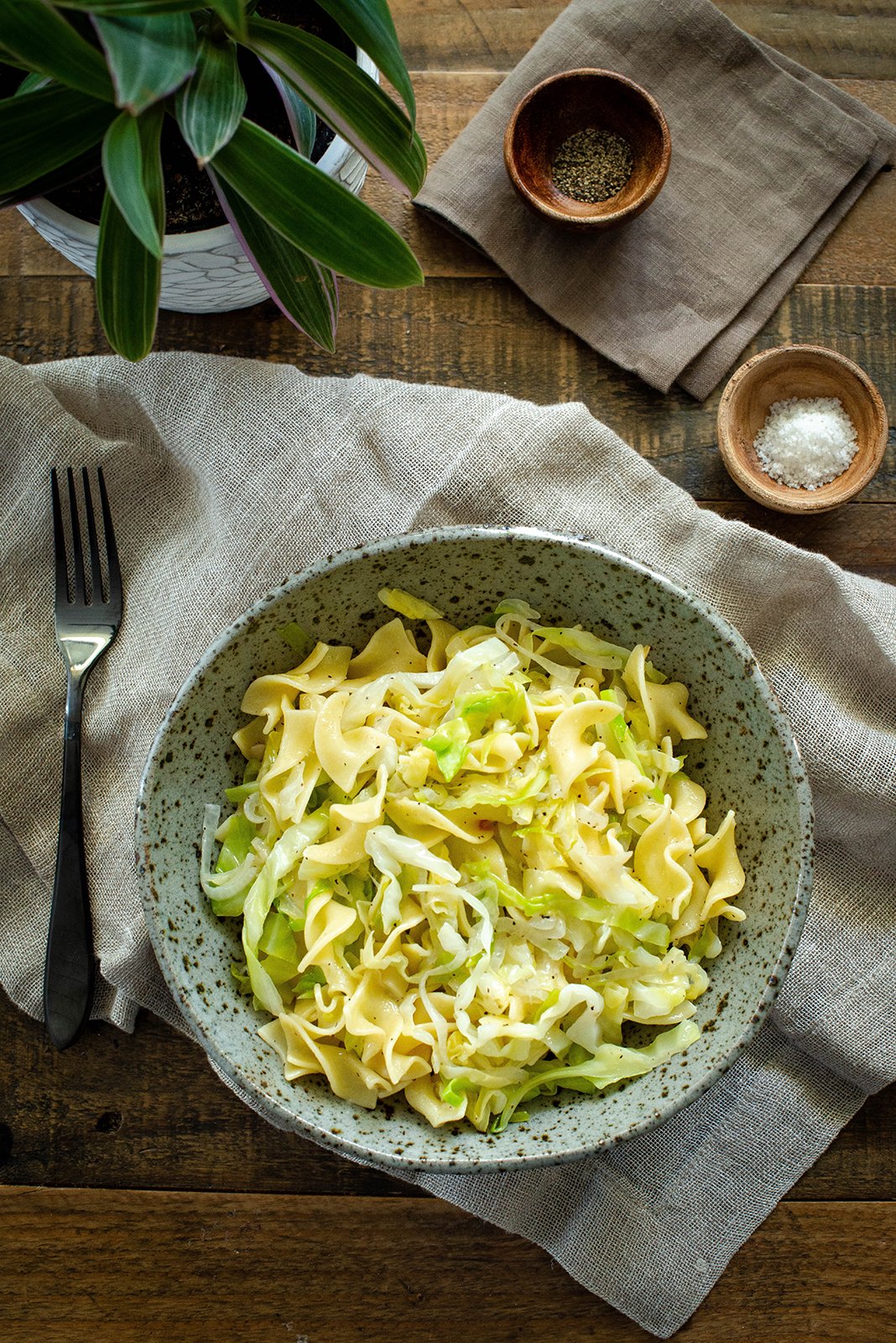 Buttery Noodles with Cabbage Nibbles and Feasts