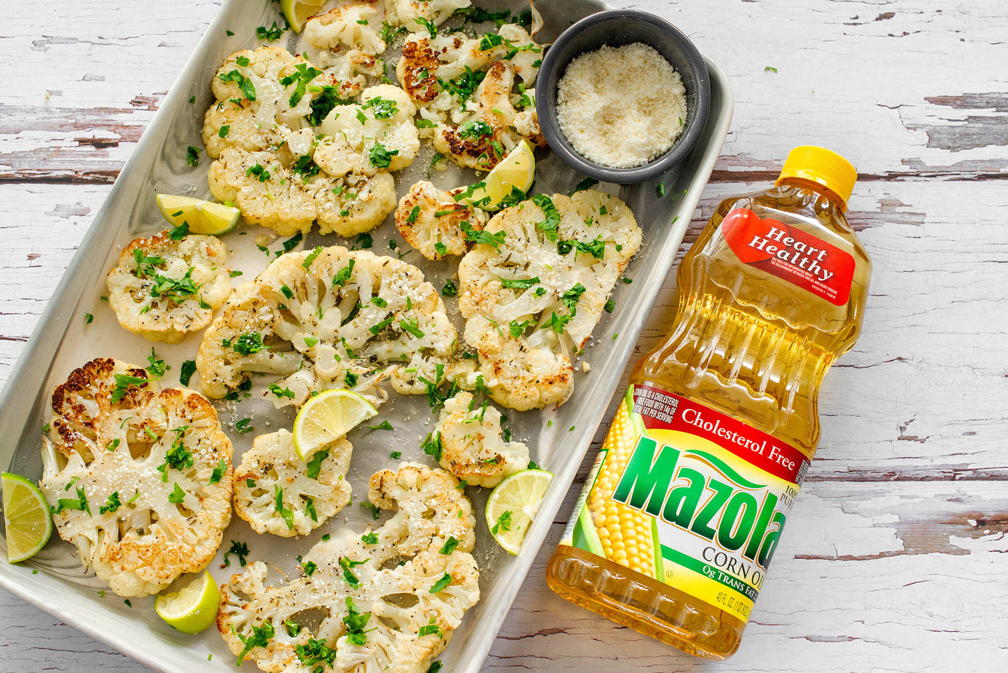 Roasted Cauliflower with Cotija